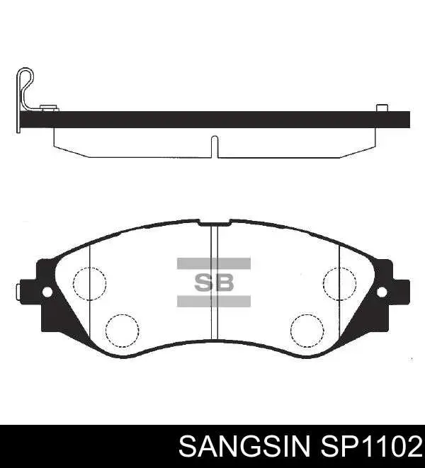 SP1102 Sangsin Pastillas delanteras