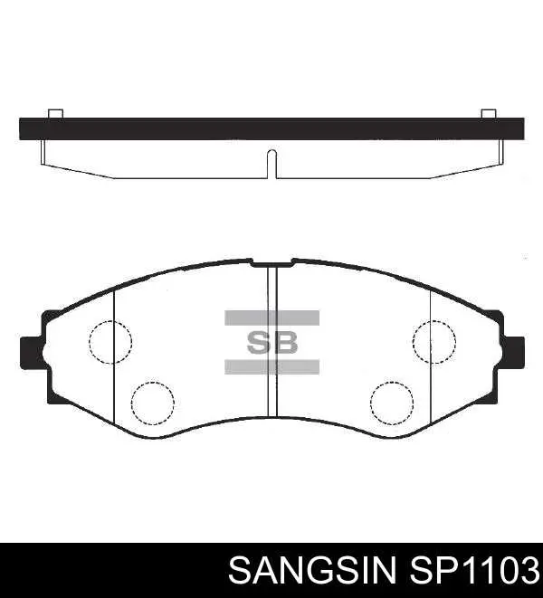 SP1103 Sangsin Pastillas delanteras