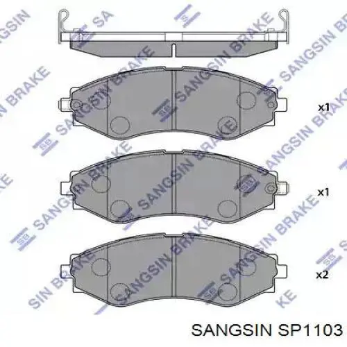 Pastillas freno delanteras Sangsin SP1103 precio, desde 26,50 EUR