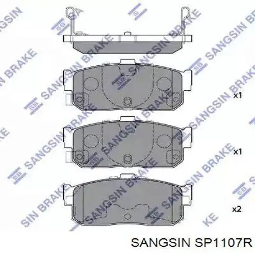 Pastillas traseras de freno Sangsin SP1107R precio, desde 20,52 EUR