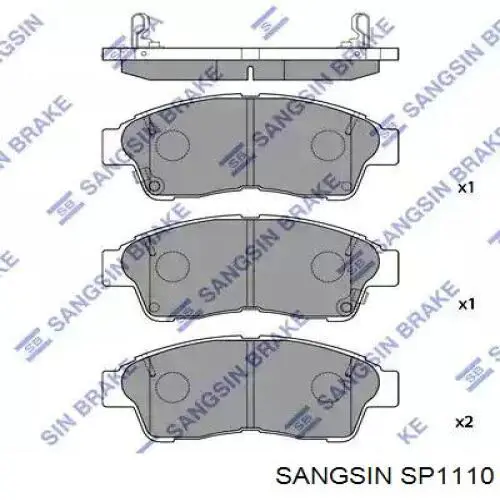 Pastillas freno delanteras Sangsin SP1110 precio, desde 22,13 EUR