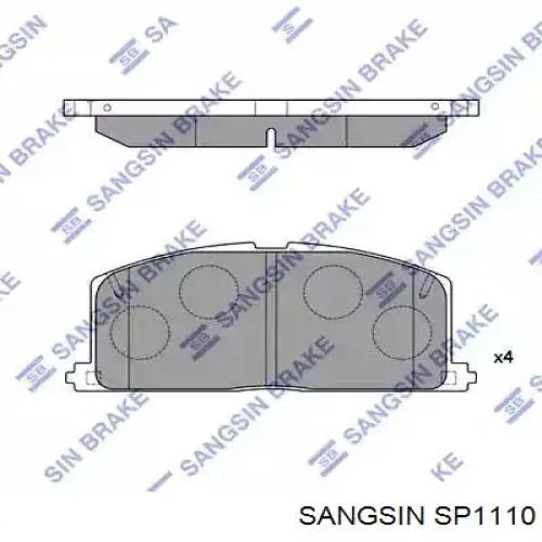 Comprar SP1110 Sangsin Pastillas delanteras de freno