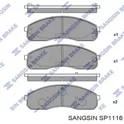 Pastillas freno delanteras Sangsin SP1116 precio, desde 33,91 EUR