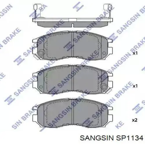 SP1134 Sangsin pastillas de freno delanteras