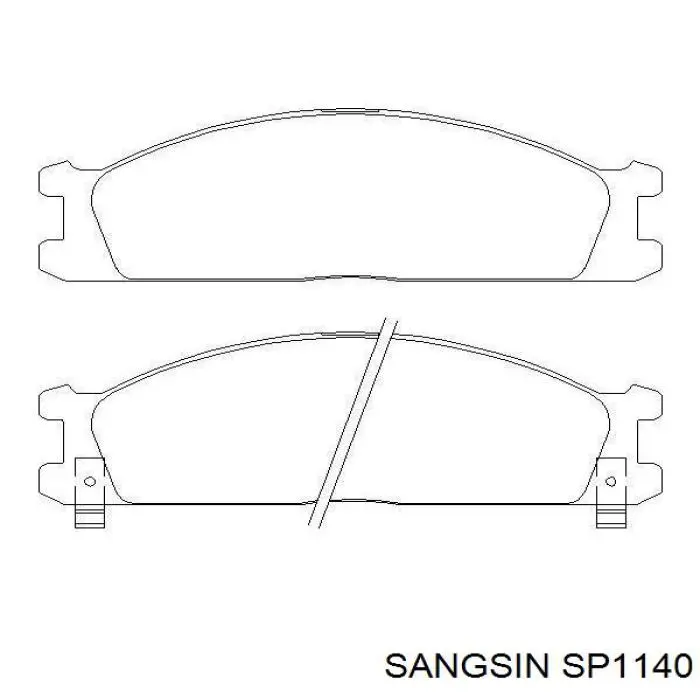 Comprar SP1140 Sangsin Pastillas delanteras de freno
