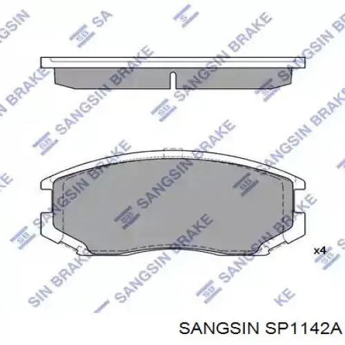 Comprar SP1142A Sangsin Pastillas delanteras de freno