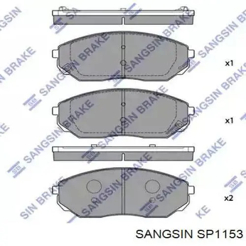 Pastillas freno delanteras Sangsin SP1153 precio, desde 35,09 EUR