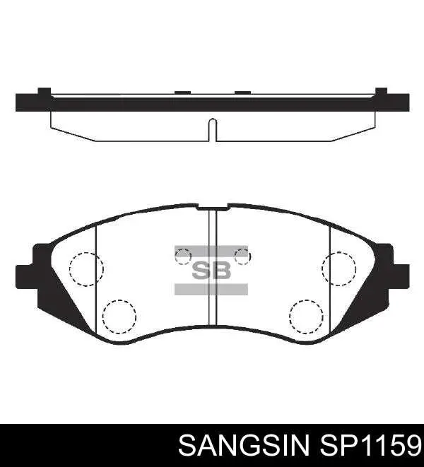 SP1159 Sangsin Pastillas delanteras
