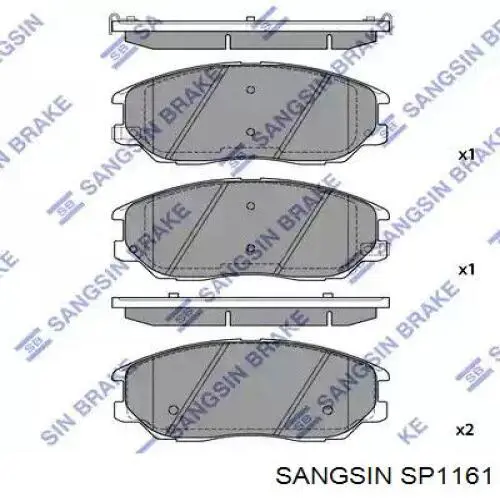 Pastillas freno delanteras Sangsin SP1161 precio, desde 38,60 EUR