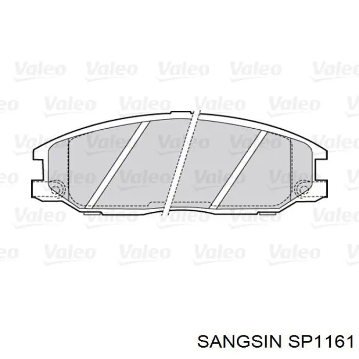 Comprar SP1161 Sangsin Pastillas delanteras de freno