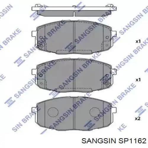 Pastillas freno delanteras Sangsin SP1162 precio, desde 26,10 EUR