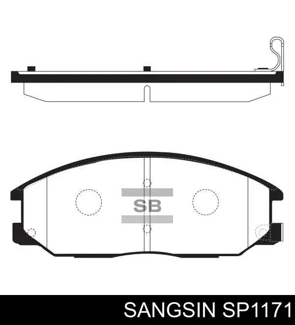 SP1171 Sangsin Pastillas delanteras