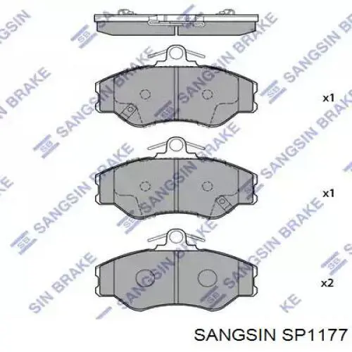 SP1177 Sangsin pastillas de freno delanteras