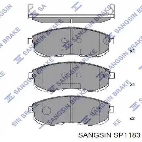Comprar SP1183 Sangsin Pastillas delanteras de freno