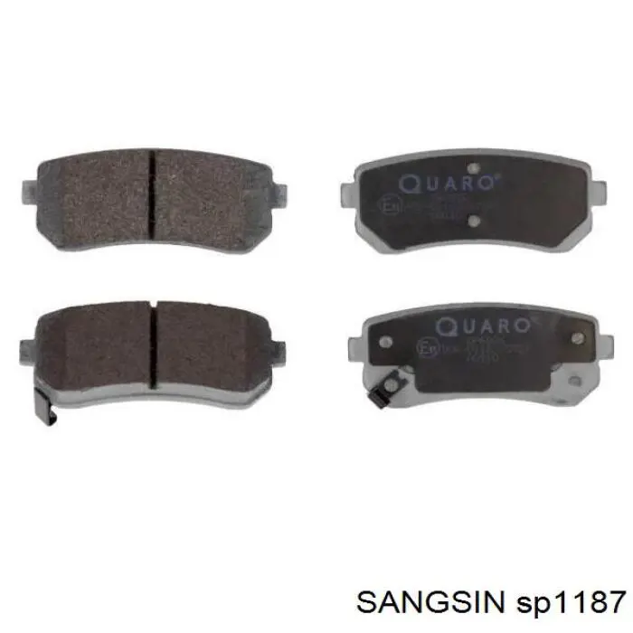 Pastillas de freno traseras de disco SANGSIN SP1187