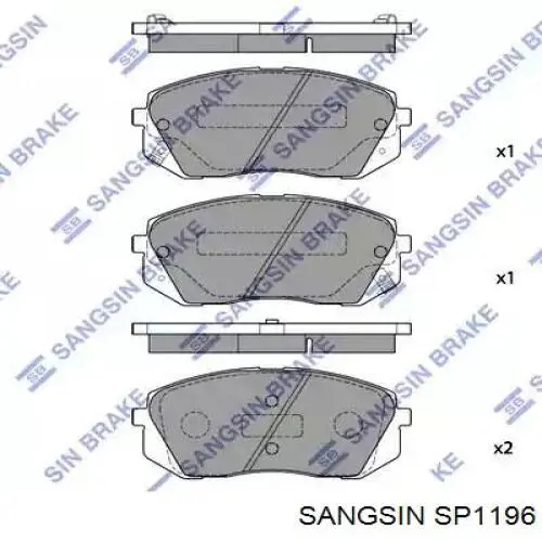 Pastillas freno delanteras Sangsin SP1196 precio, desde 37,69 EUR