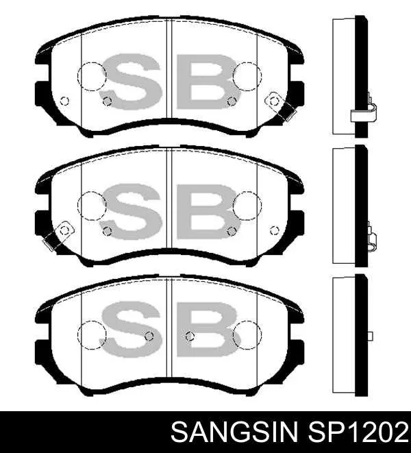 Comprar SP1202 Sangsin Pastillas delanteras de freno