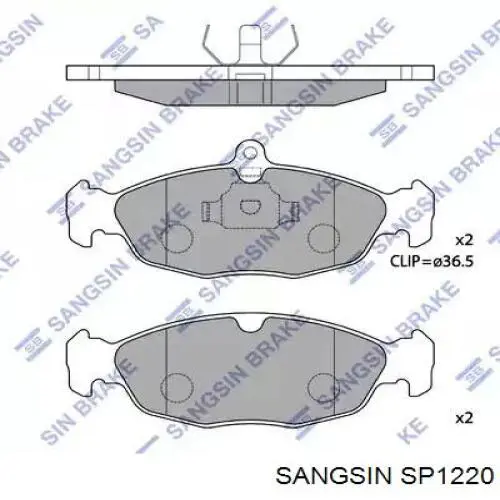 SP1220 Sangsin Pastillas delanteras