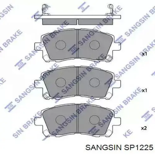 Pastillas freno delanteras Sangsin SP1225 precio, desde 28,56 EUR