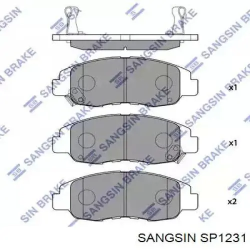 SP1231 Sangsin Pastillas delanteras