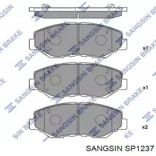 Comprar SP1237 Sangsin Pastillas delanteras de freno
