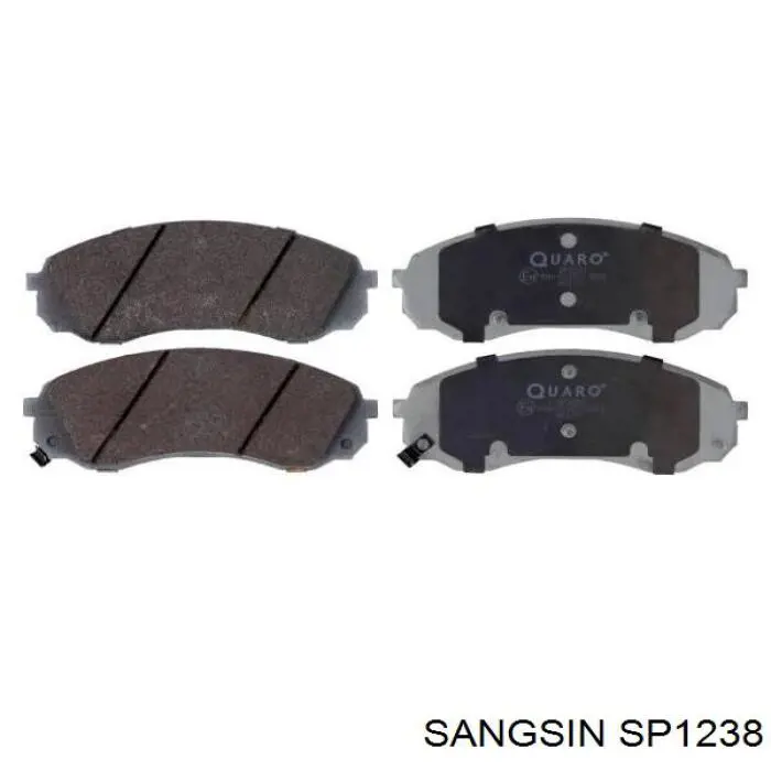 SP1238 Sangsin pastillas de freno delanteras