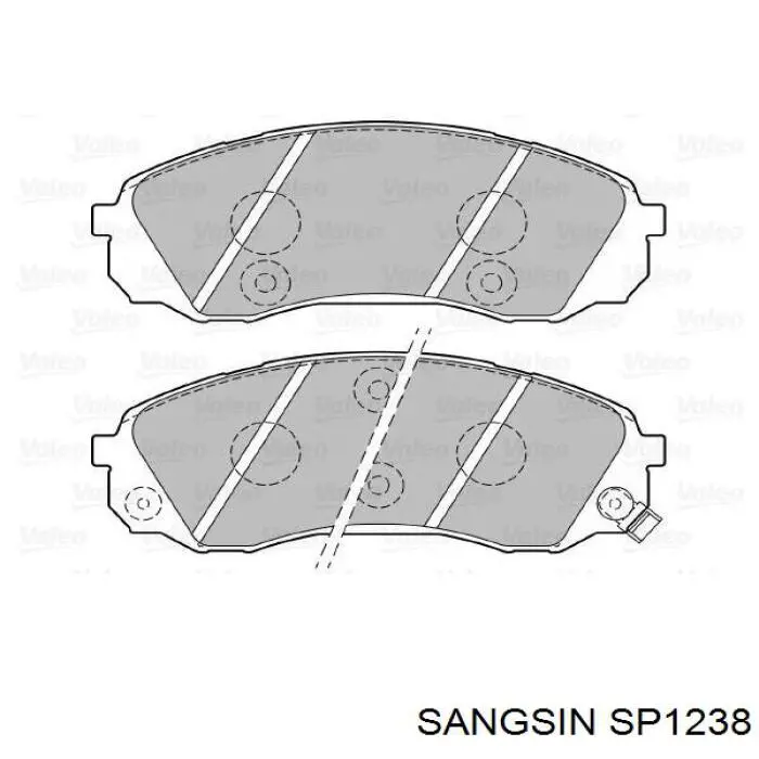SP1238 Sangsin Pastillas delanteras