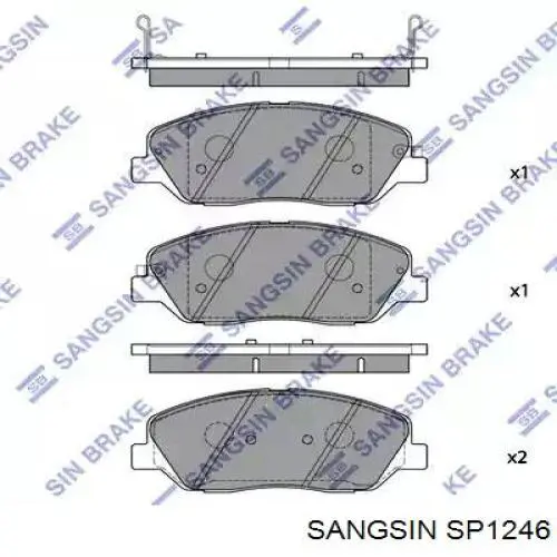 Pastillas freno delanteras Sangsin SP1246 precio, desde 27,91 EUR