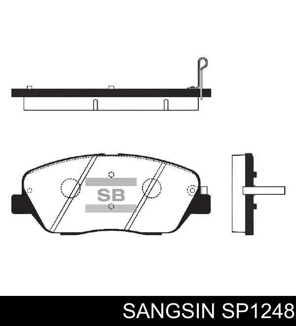 Pastillas freno delanteras Sangsin SP1248 precio, desde 18,95 EUR