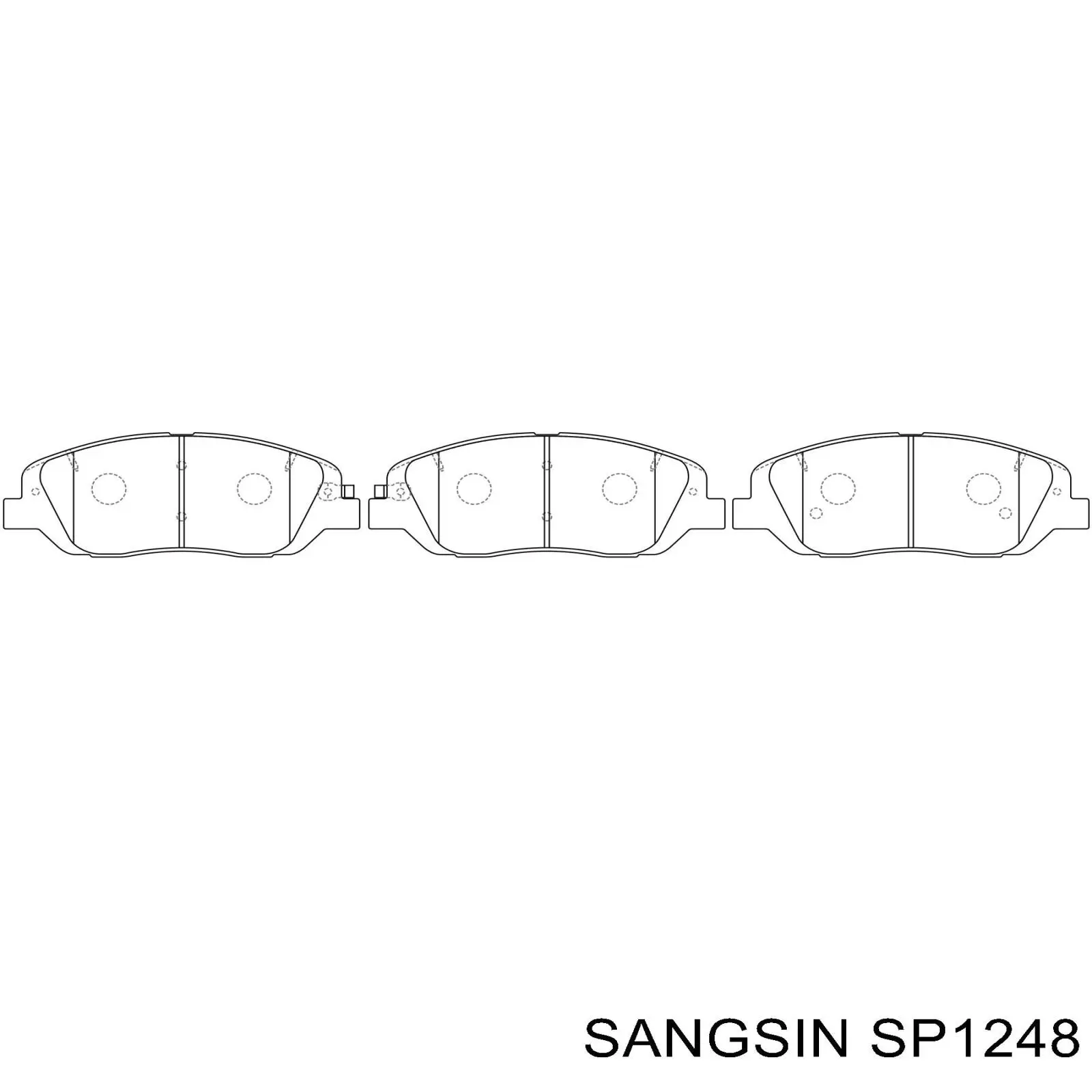 SP1248 Sangsin pastillas de freno delanteras