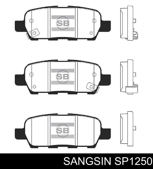 Comprar SP1250 Sangsin Pastillas de freno traseras