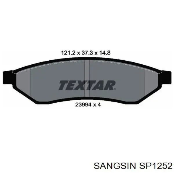 Pastillas traseras de freno Sangsin SP1252 precio, desde 26,95 EUR