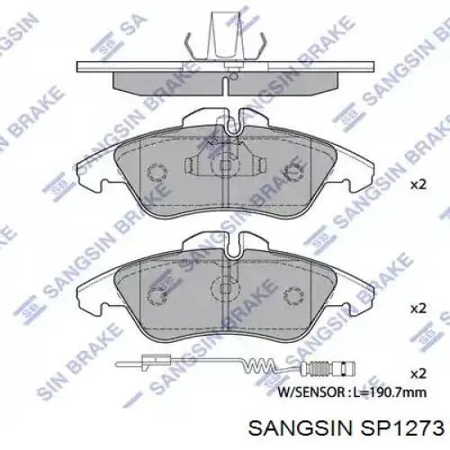 Pastillas freno delanteras Sangsin SP1273 precio, desde 24,97 EUR