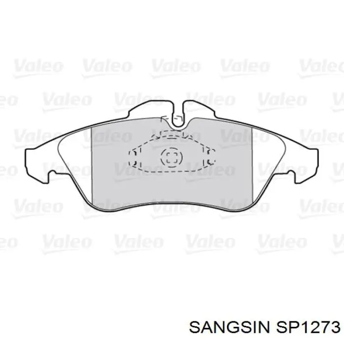 SP1273 Sangsin pastillas de freno delanteras