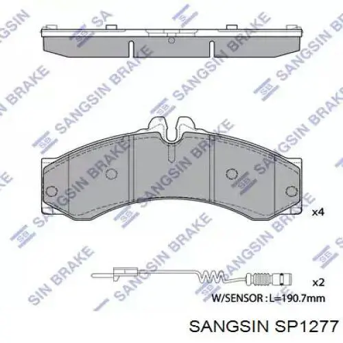 SP1277 Sangsin Pastillas delanteras