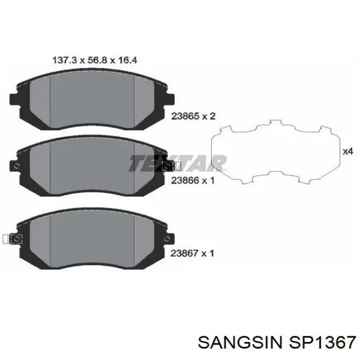 Pastillas de freno delanteras Subaru Impreza 3 GH
