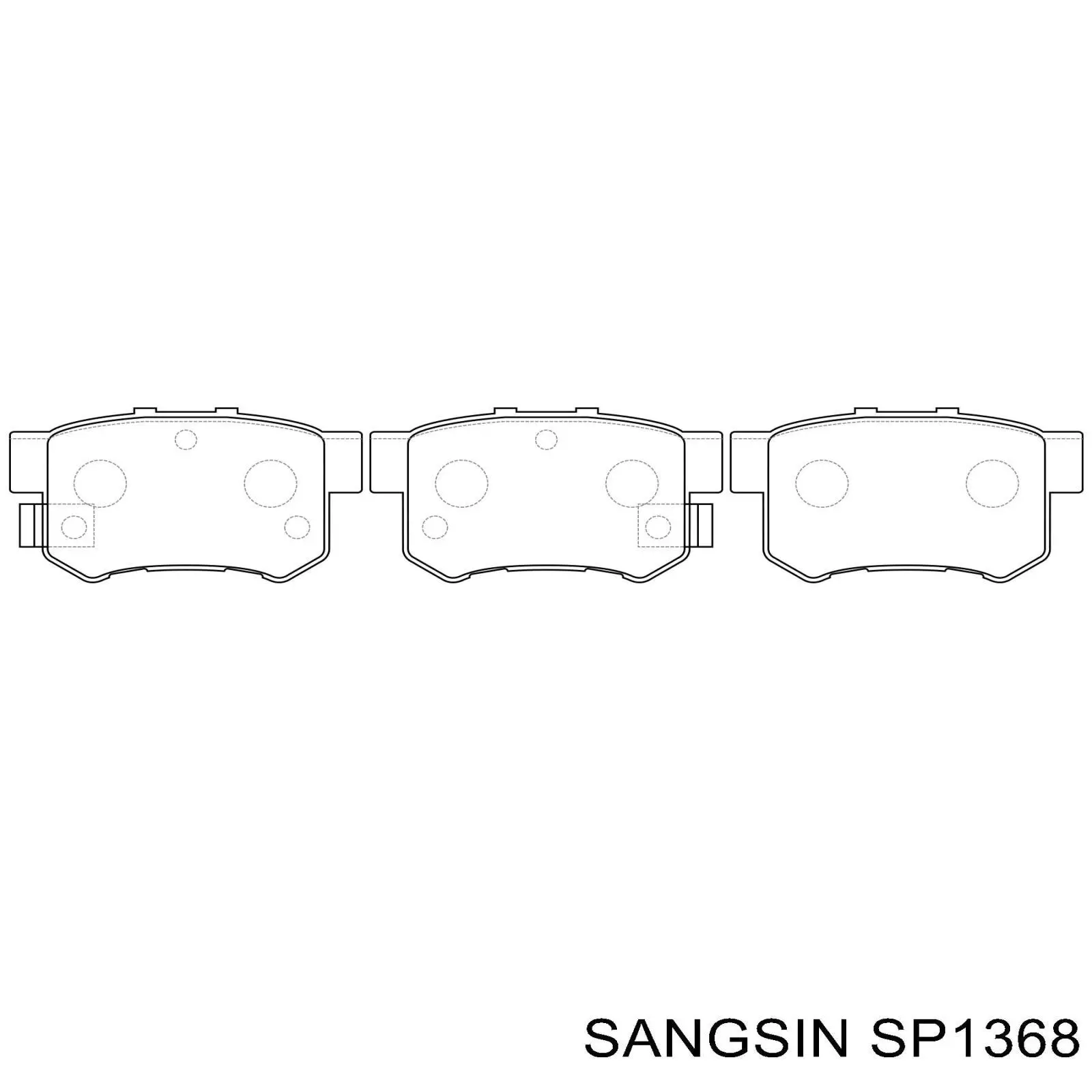 Pastillas traseras de freno Sangsin SP1368 precio, desde 19,00 EUR