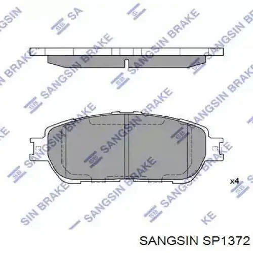 SP1372 Sangsin pastillas de freno delanteras