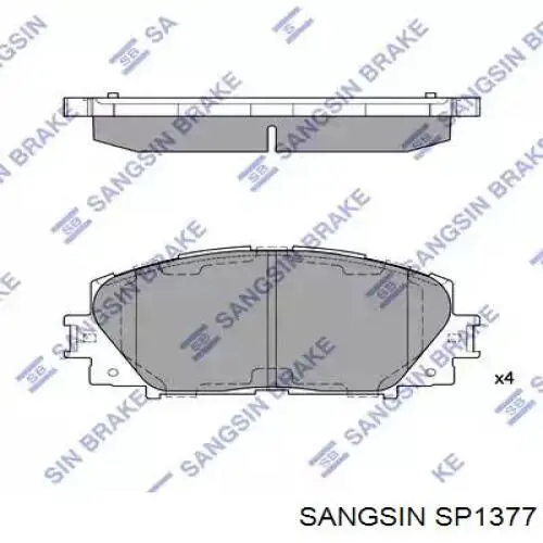 Pastillas freno delanteras Sangsin SP1377 precio, desde 23,26 EUR