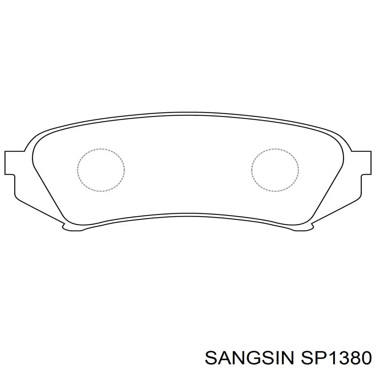 Comprar SP1380 Sangsin Pastillas de freno traseras