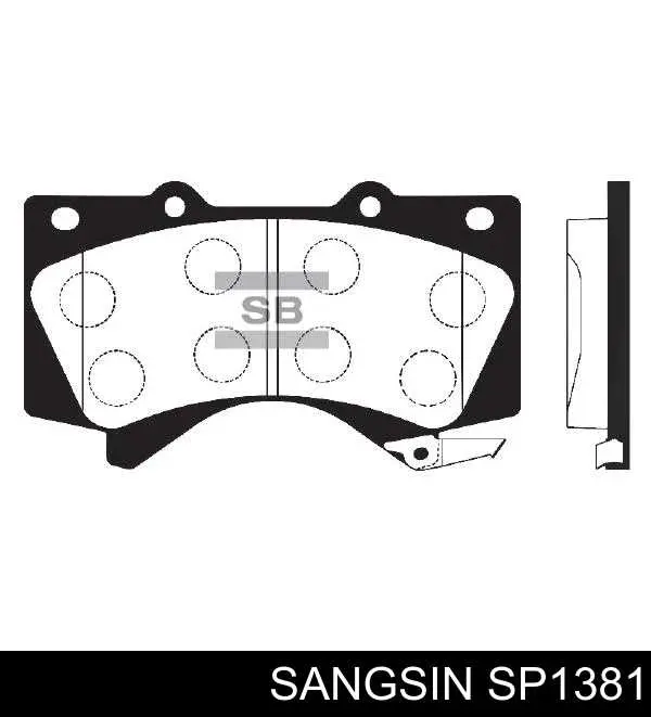 Pastillas freno delanteras Sangsin SP1381 precio, desde 24,79 EUR
