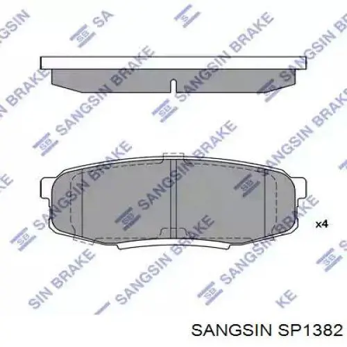 SP1382 Sangsin pastillas de freno traseras