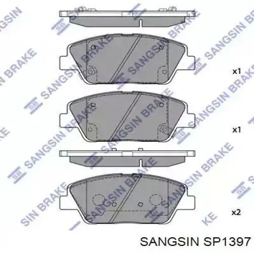 SP1397 Sangsin Pastillas delanteras