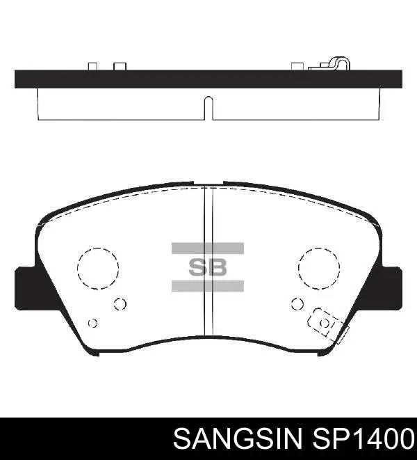Comprar SP1400 Sangsin Pastillas delanteras de freno