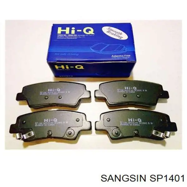 Pastillas de freno traseras SP1401 Sangsin