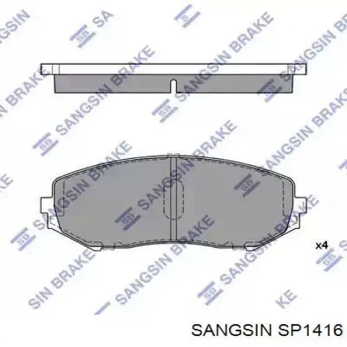 Comprar SP1416 Sangsin Pastillas delanteras de freno