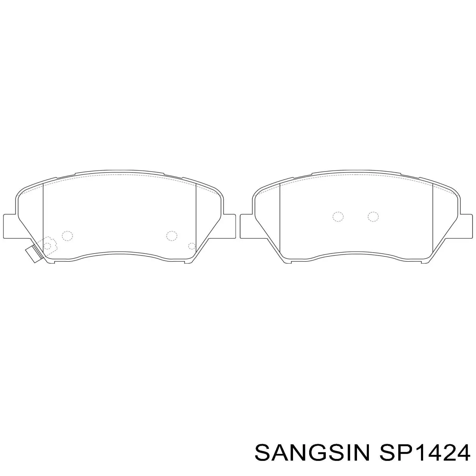 Pastillas de freno SP1424 Sangsin