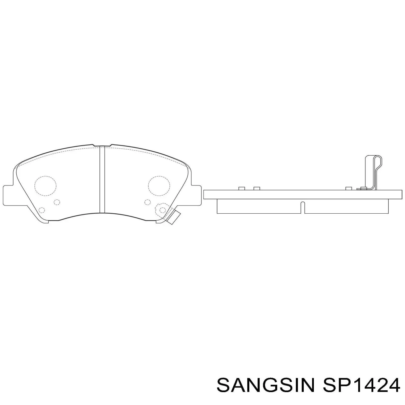 SP1424 Sangsin Pastillas delanteras