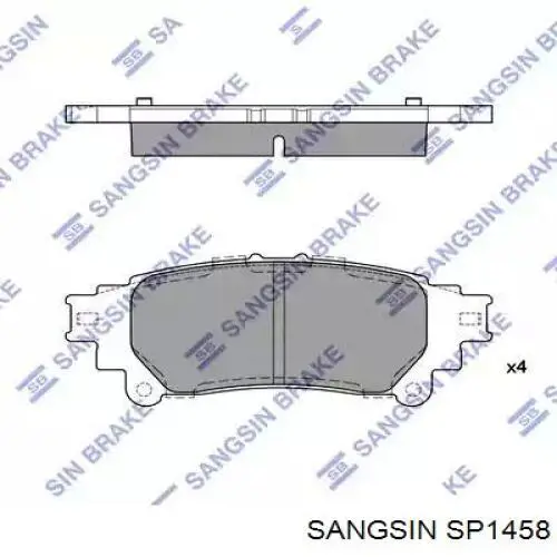 Comprar SP1458 Sangsin Pastillas de freno traseras