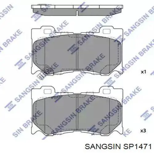 Pastillas freno delanteras Sangsin SP1471 precio, desde 34,05 EUR